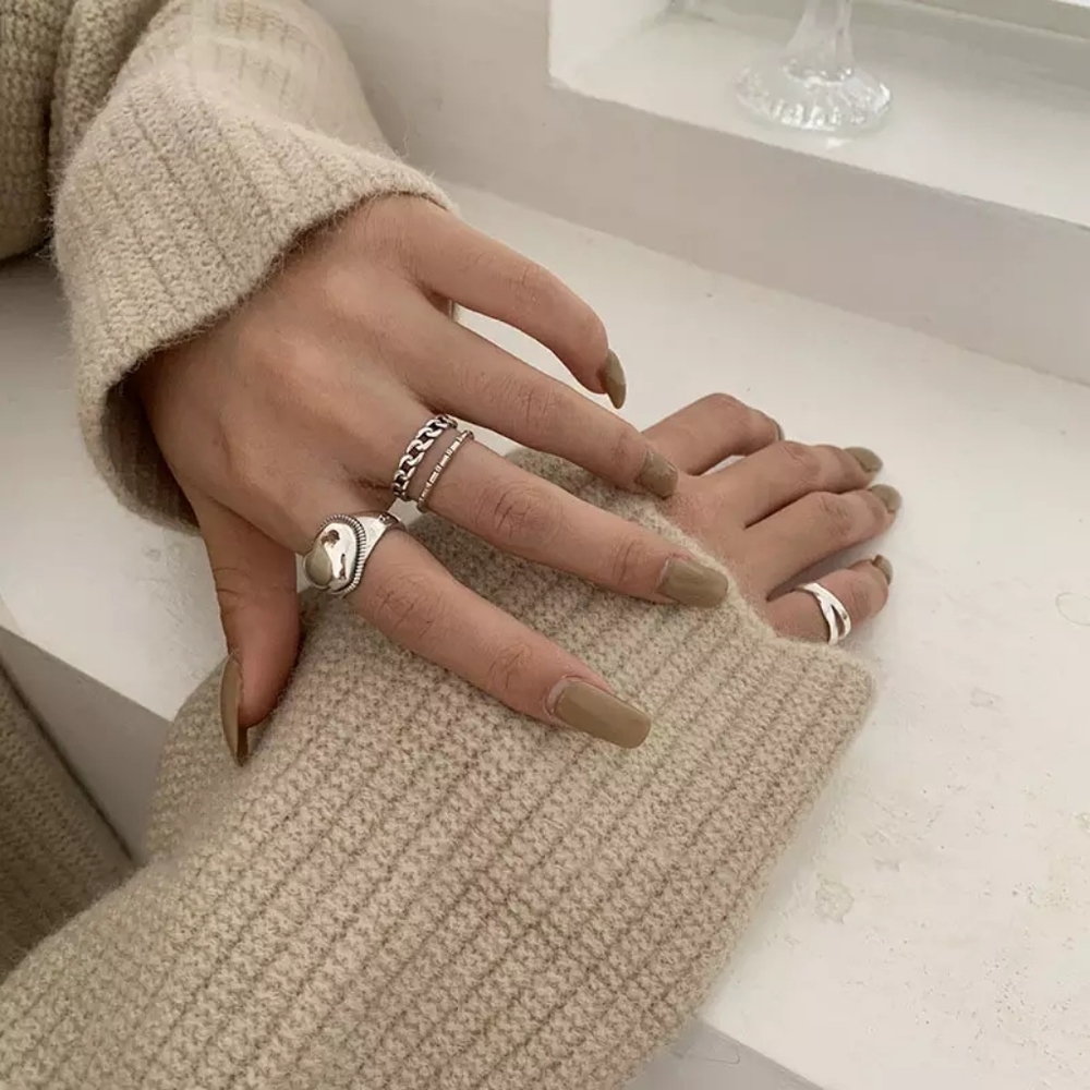 NEW | 925 Sterling Silver Elevated Heart Adjustable Band Ring - Picture 7 of 9